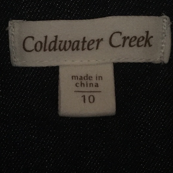 Coldwater Creek  jean jacket  size 10 - Picture 3 of 4